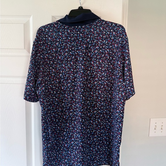 Walter Hagen Navy Floral Polo Shirt - Picture 3 of 3